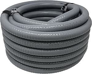 1/2" Duraflex Non-Metallic Conduit, Grey (sold per foot), Model 1/2DURAFLEX