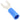 Blue wire terminal on a white background