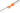 Orange electrical connector blocks with attached black and white wires on a plain white background.