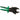 Green and black wire cutter on a white background