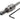 Metal tool with a spring and hex key on a white background