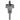 Metal drill bit on a white background