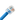 Blue Ethernet cable with clear connector on a white background