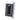 Black rectangular wall mount bracket on a white background