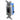 Electrical switch with blue and gray casing on a white background