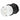 White and black cylindrical mechanical component on a white background