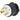 Electrical plug with black and white design on a white background