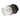 Angled side view of a Hubbell industrial-grade electrical connector featuring a black ribbed housing and white thermoplastic body. The connector is designed for heavy-duty power applications and includes strain-relief construction for secure cable termination.