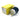 Electrical plug with yellow packaging on a white background