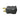 A black plastic electrical outlet adapter with gold-toned metal prongs, shown on a plain white background.
