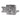Hubbell 4 in. Square Steel Stud Box, 1-1/2 in. deep, 21 cu. in., Msb Metal Stud Bracket, For 2-3/8 And 3-5/8 in. Stud Size, Model 52151MSB