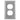 Hubbell SS8L wallplate single gang on white background
