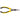 Pair of pliers with yellow handles on a white background