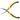 Pair of pliers with yellow and black handles on a white background