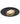Black recessed ceiling light on a white background