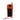 Orange multimeter with red and black probes on a white background