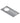 A brushed metal rectangular plate with a circular cutout and two linear slots, shown on a plain white background.