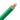 Green insulated wire with solid copper core on a white background