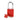 Brady Red Velocity Aluminum Safety Lockout Padlock, Model SDAL-RED-38ST-KD